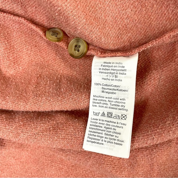 Madewell Flannel Button-Up Shirt Jacket Shacket Heather Maple Glow XL - Picture 10 of 13